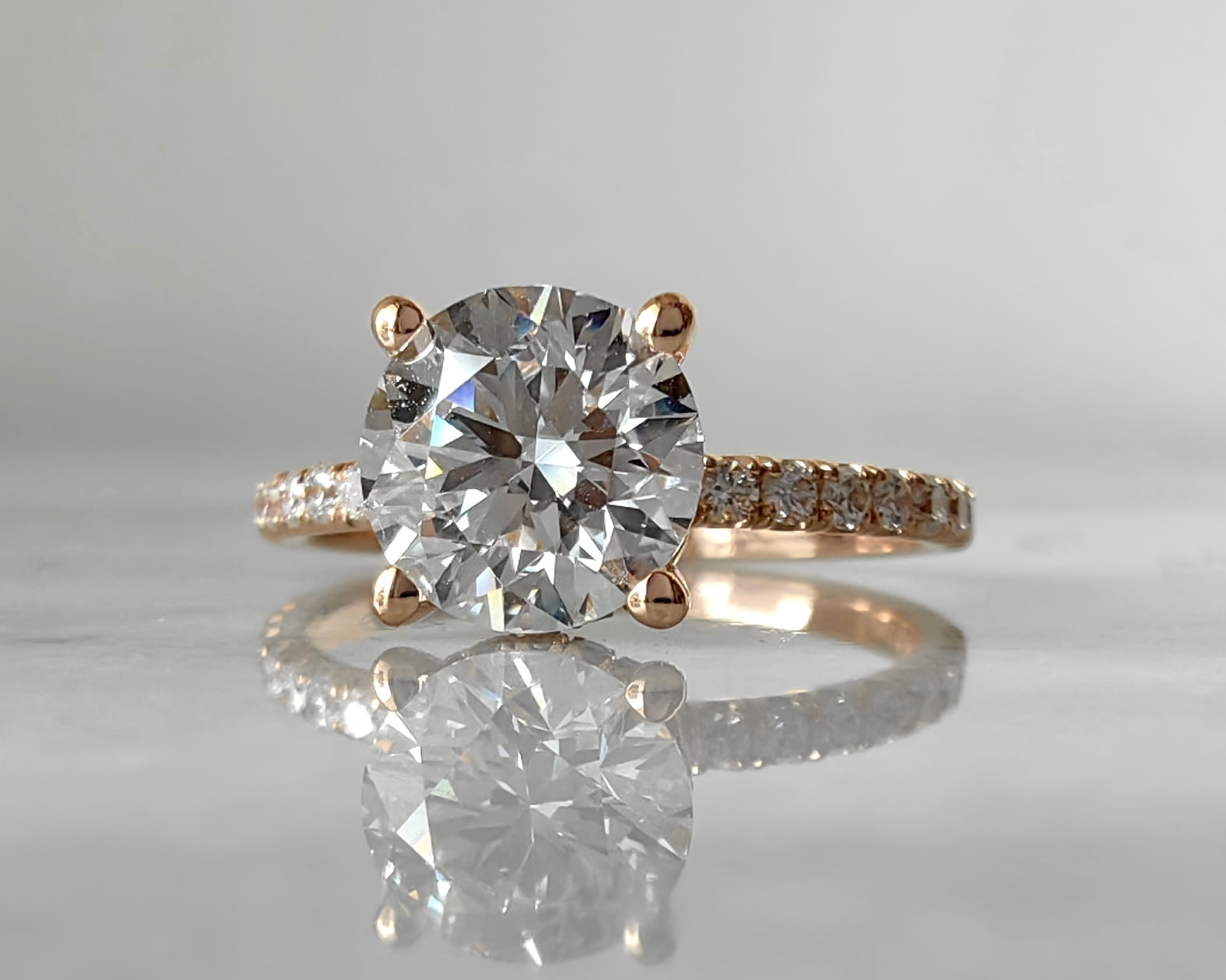 Double halo oval moissanite engagement ring