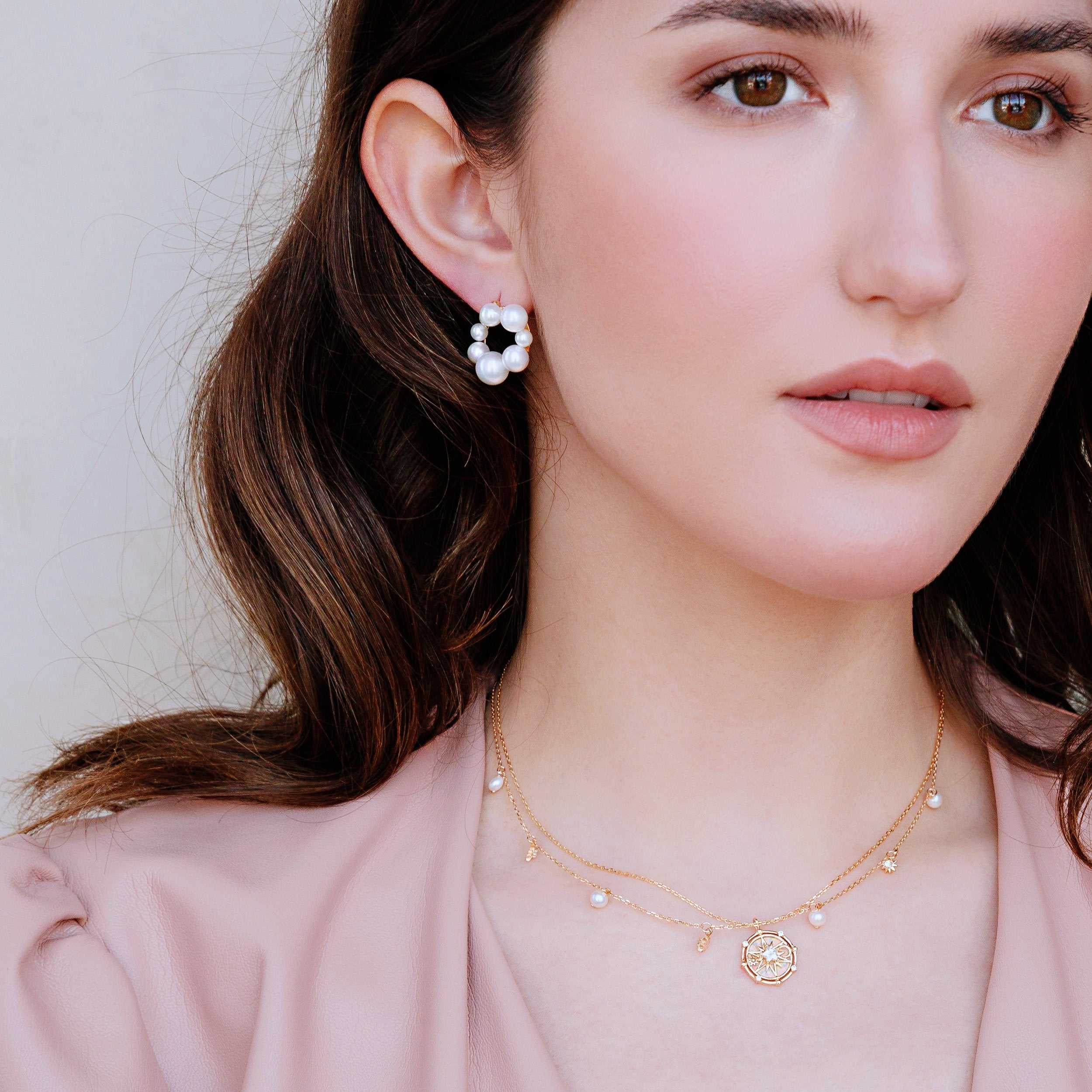 Our daintiest gold vermeil jewelry is made with 925 sterling silver with a thick gold plated on top. Unique pieces for your everyday looks.
