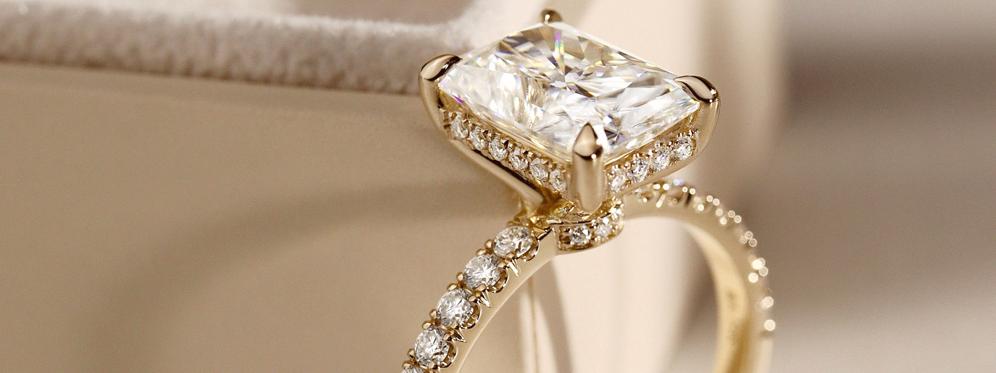 Hidden Halo Engagement Rings