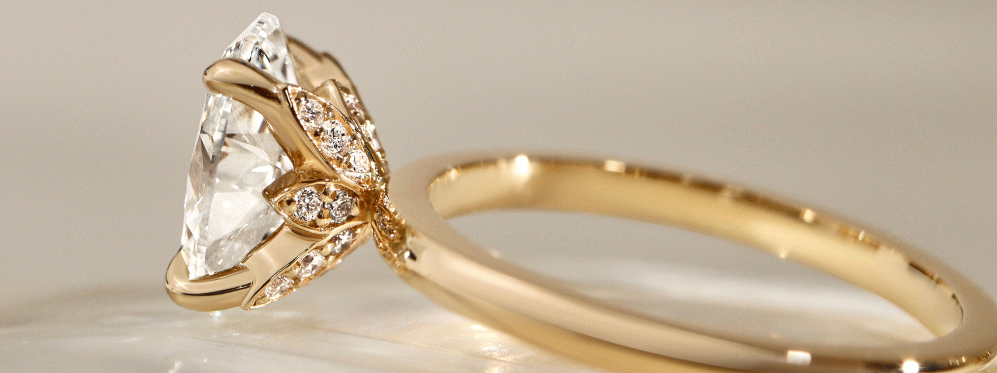 Petal Engagement Rings