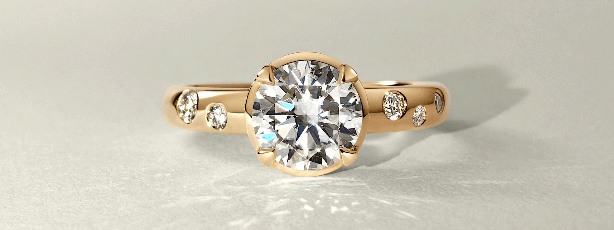 Wide Band Engagement Rings