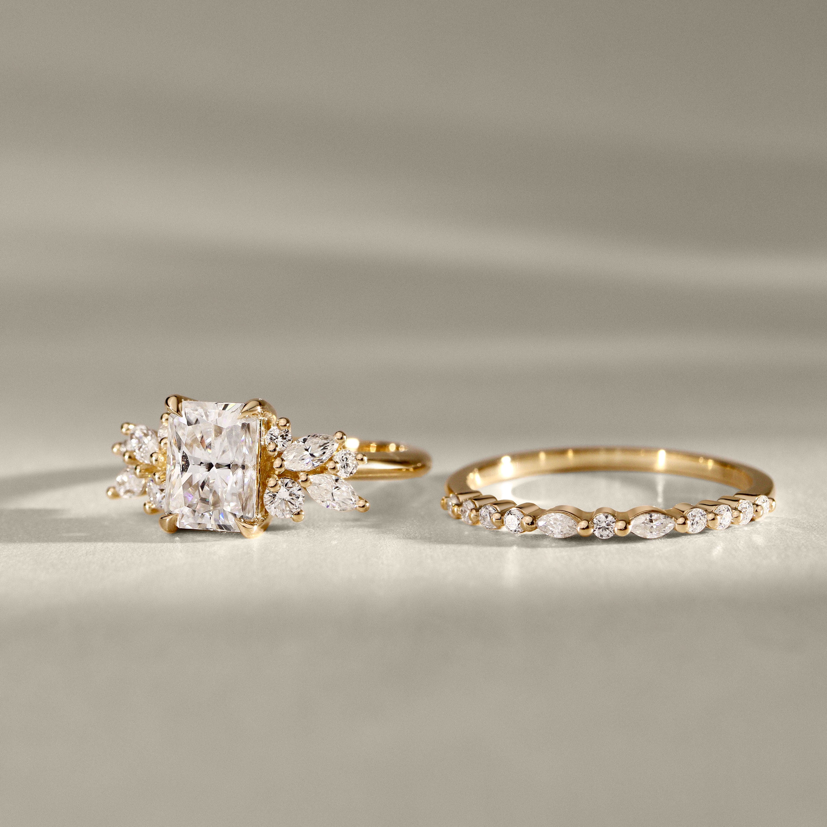 Bellisa Signature Marquise Round Half Eternity Ring