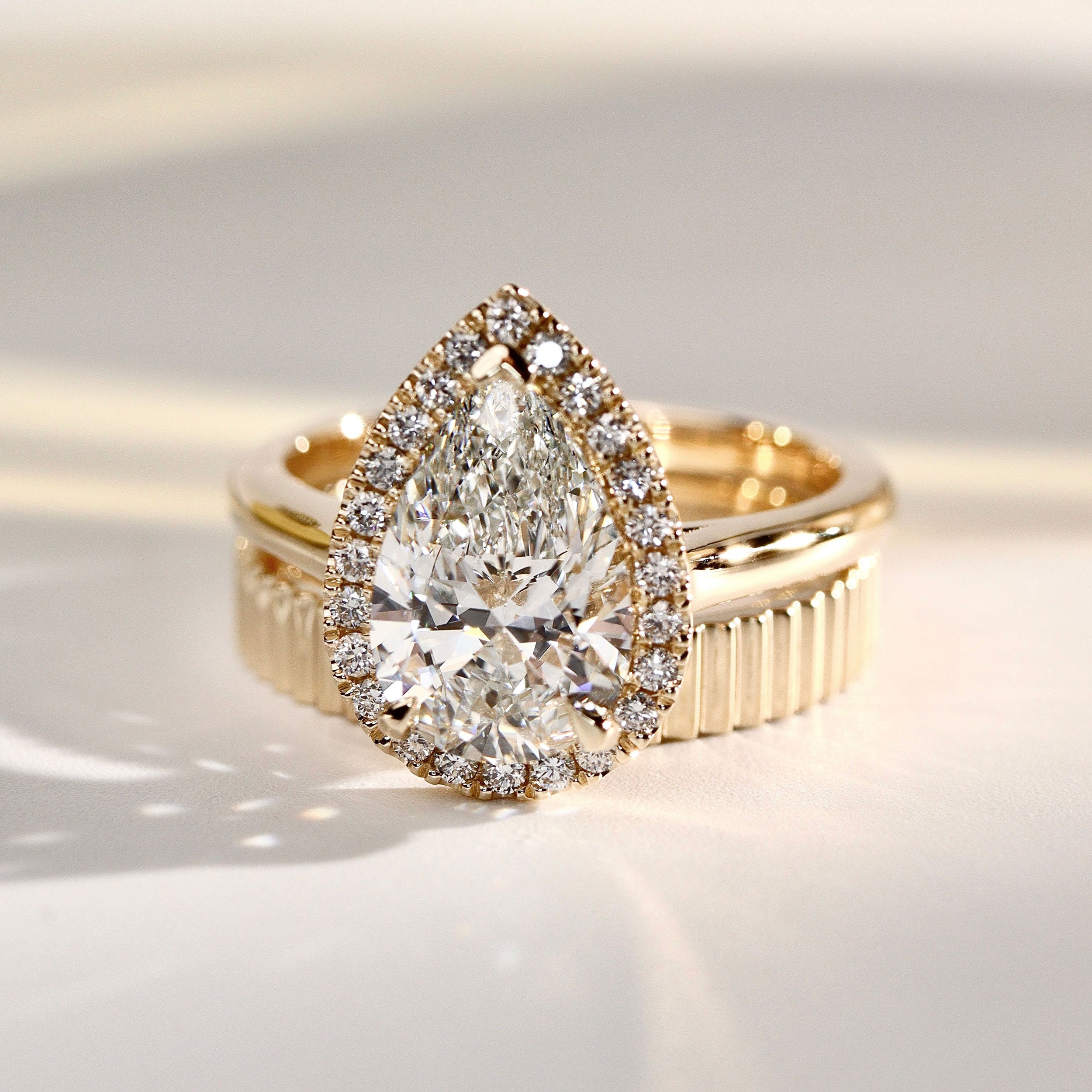 Fine Ridge Forever Wedding Band, 14k Gold