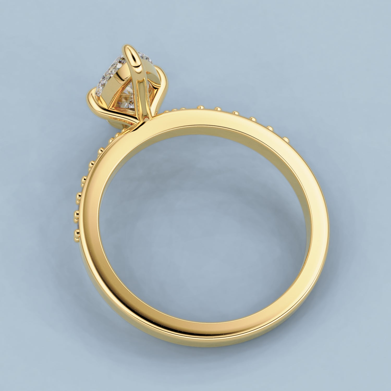 Beloved Marquise Cut Engagement Ring, Compass Oriented Prongs