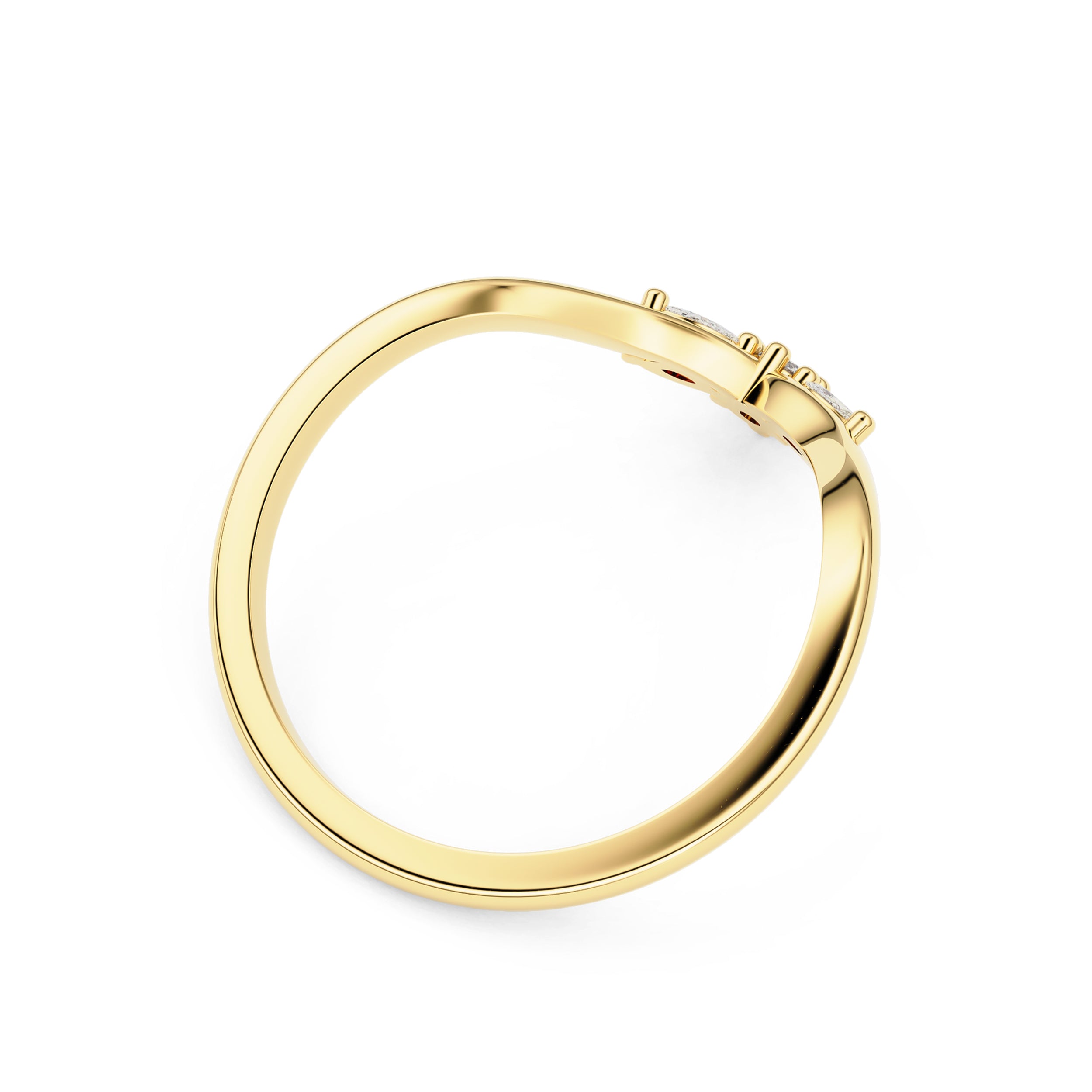 Bellisa V Marquise Round Eternity Ring