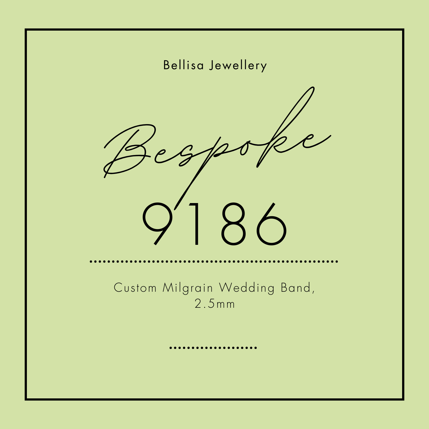 Bespoke #9186 - Custom Milgrain Wedding Band, 2.5mm