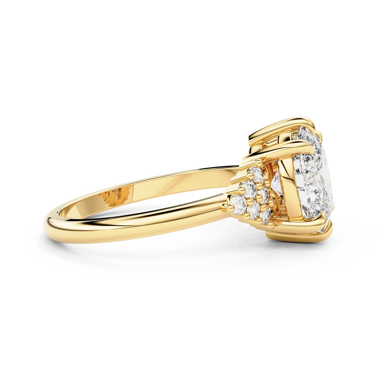 Emma Oval Engagement Ring, Moissanite/Lab Diamond