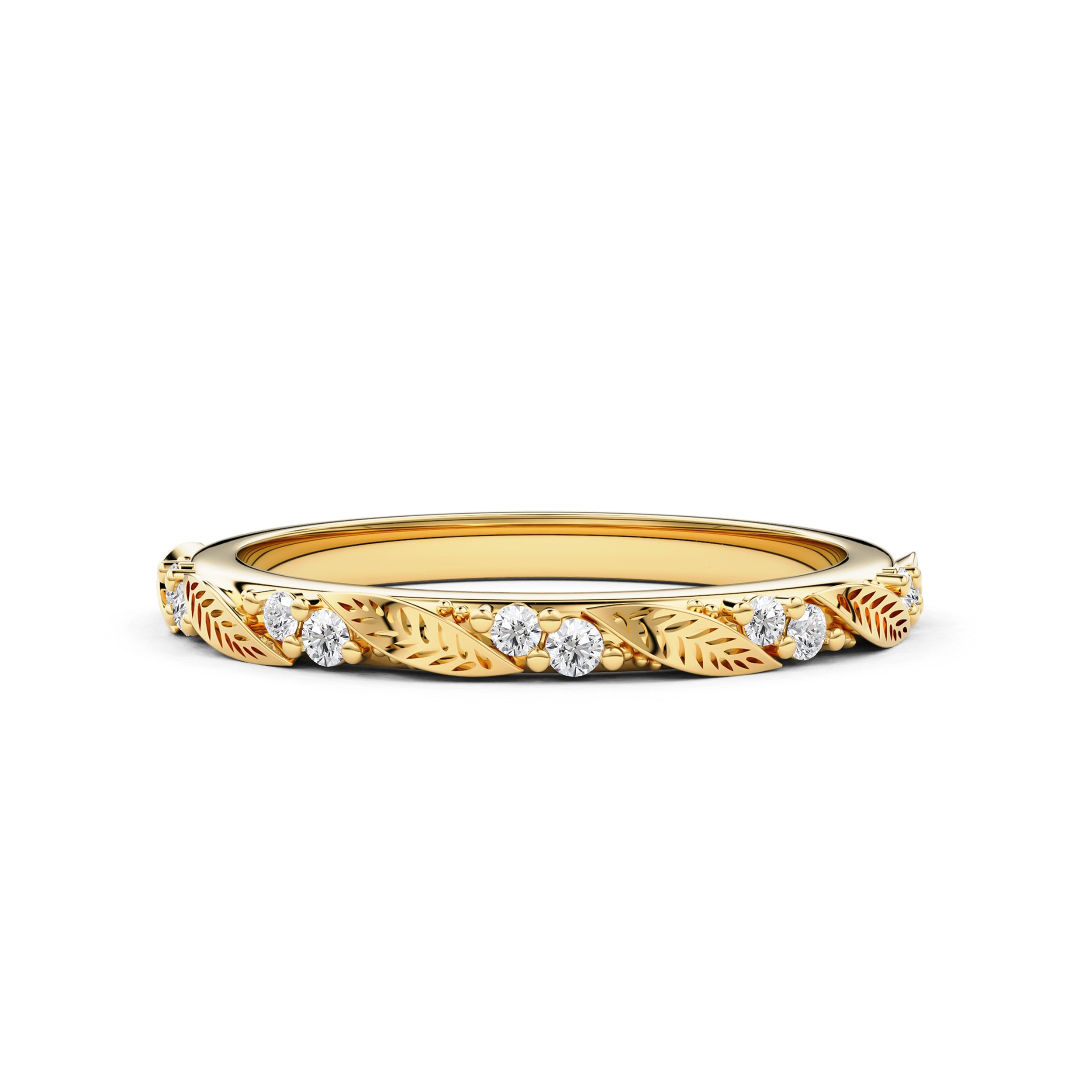 Verdelle Leaf Eternity Ring