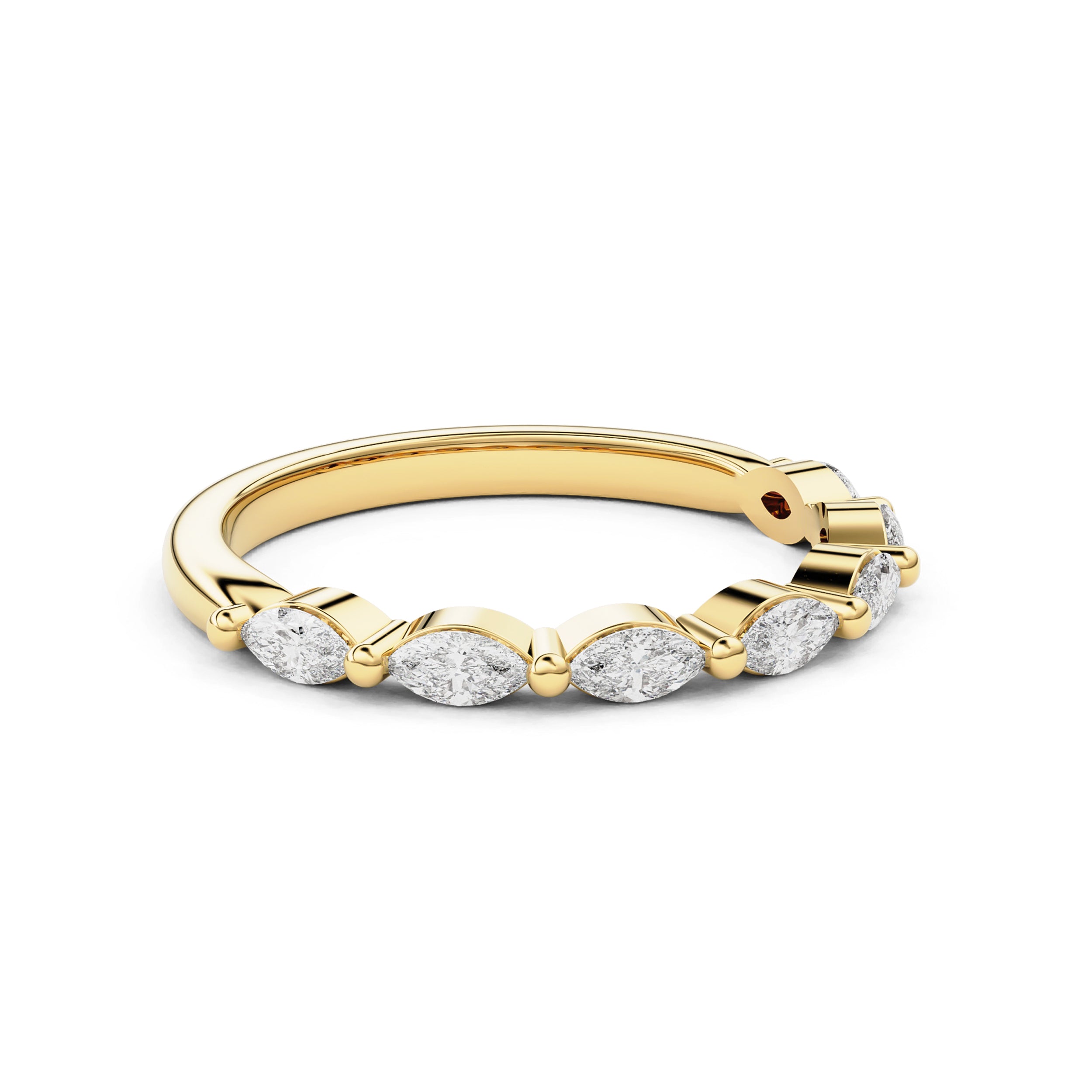Sylvie Marquise Band Half Eternity Ring