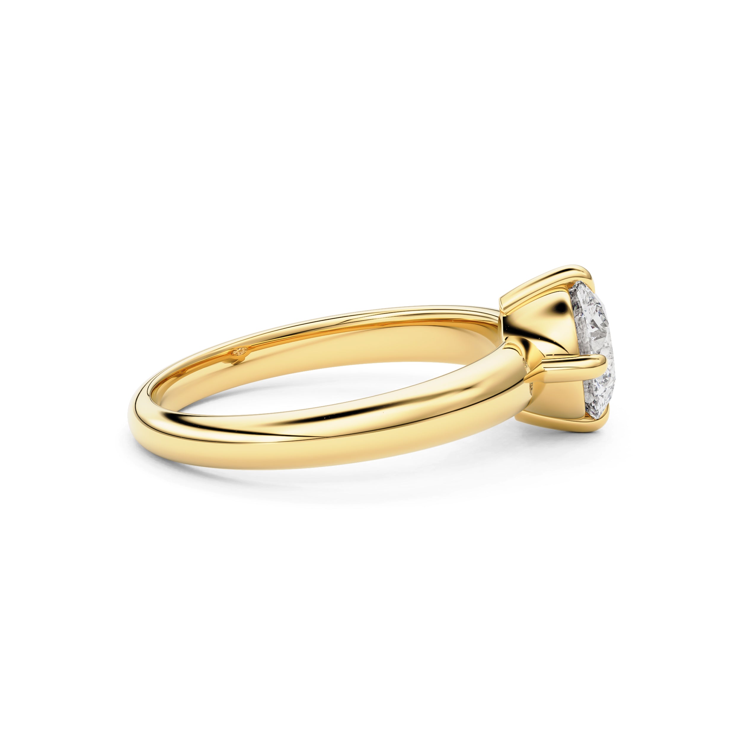 Eleanor Old European Moissanite Solitaire Engagement Ring