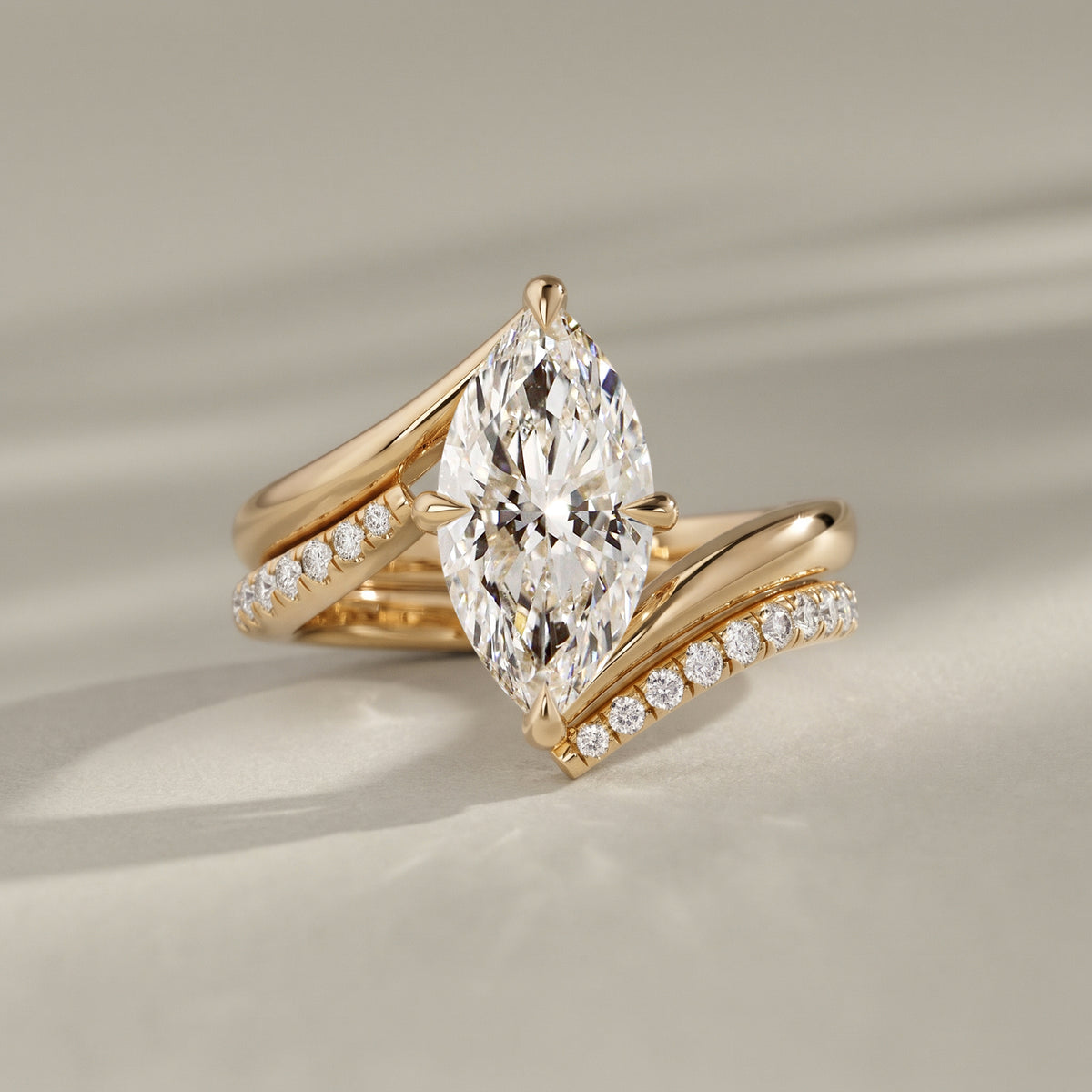 Selene Pavé Open Wrap Wedding Band