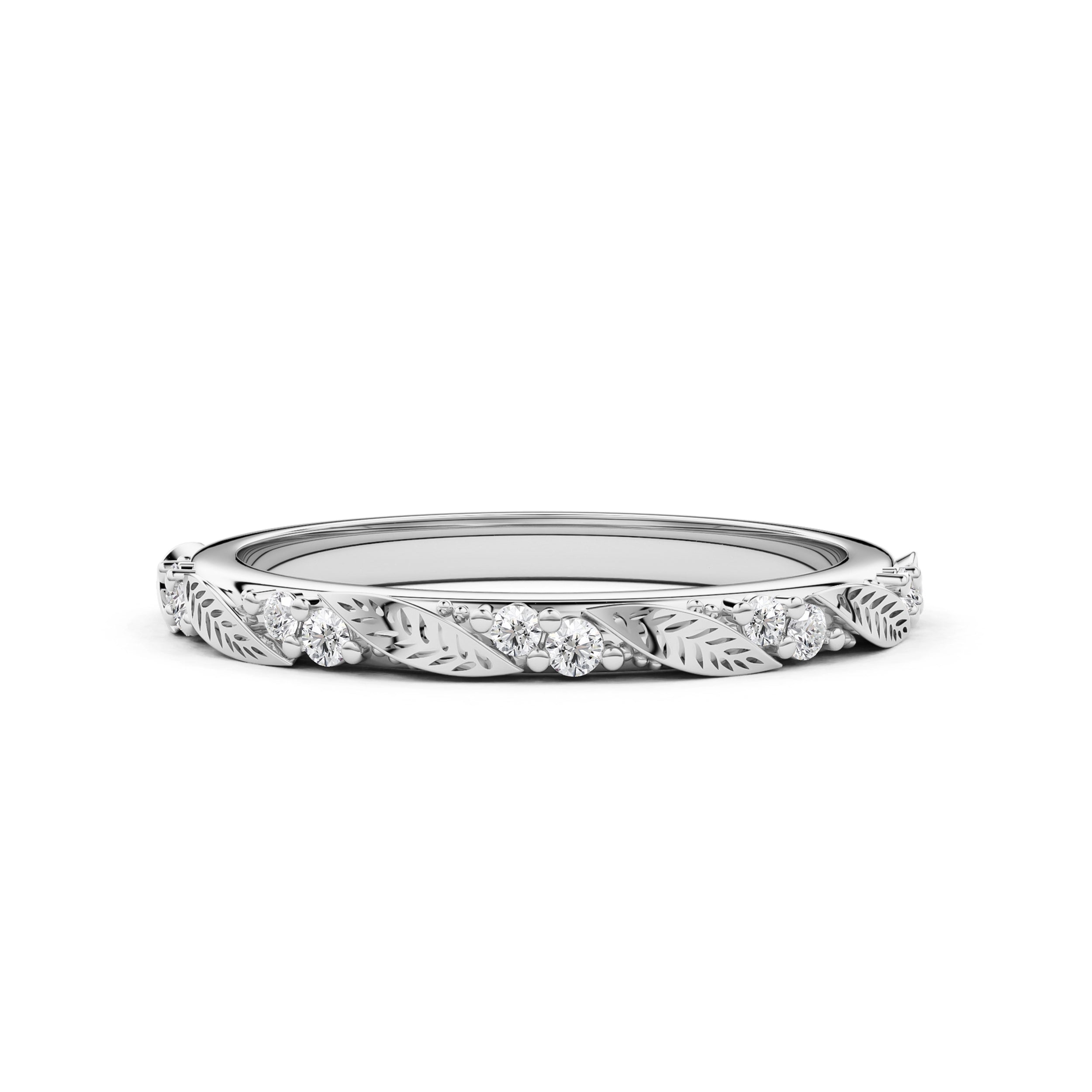 Verdelle Leaf Eternity Ring