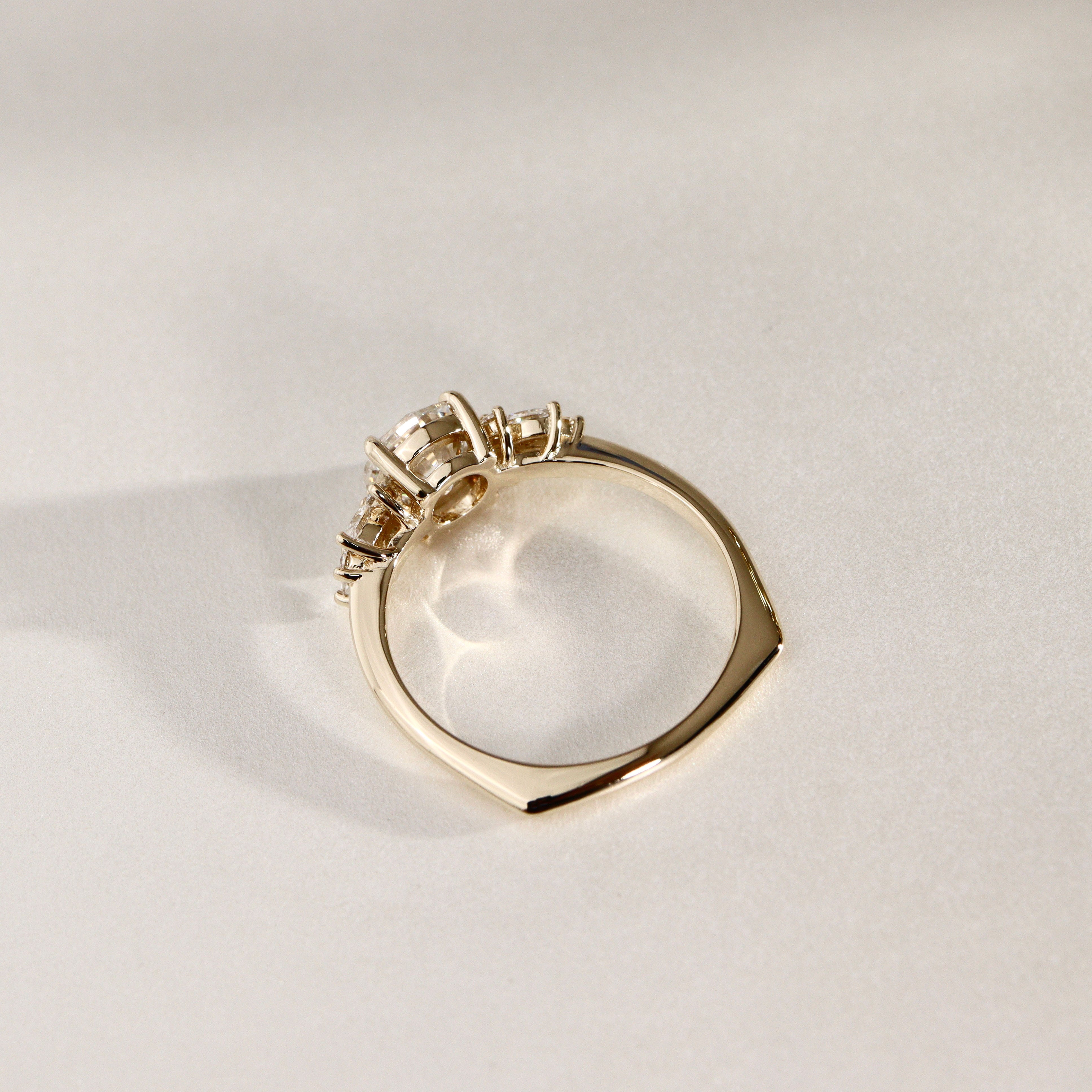 Customize - Round Anna's Dream Engagement Ring, w/ Comfort Fit Euro Shank