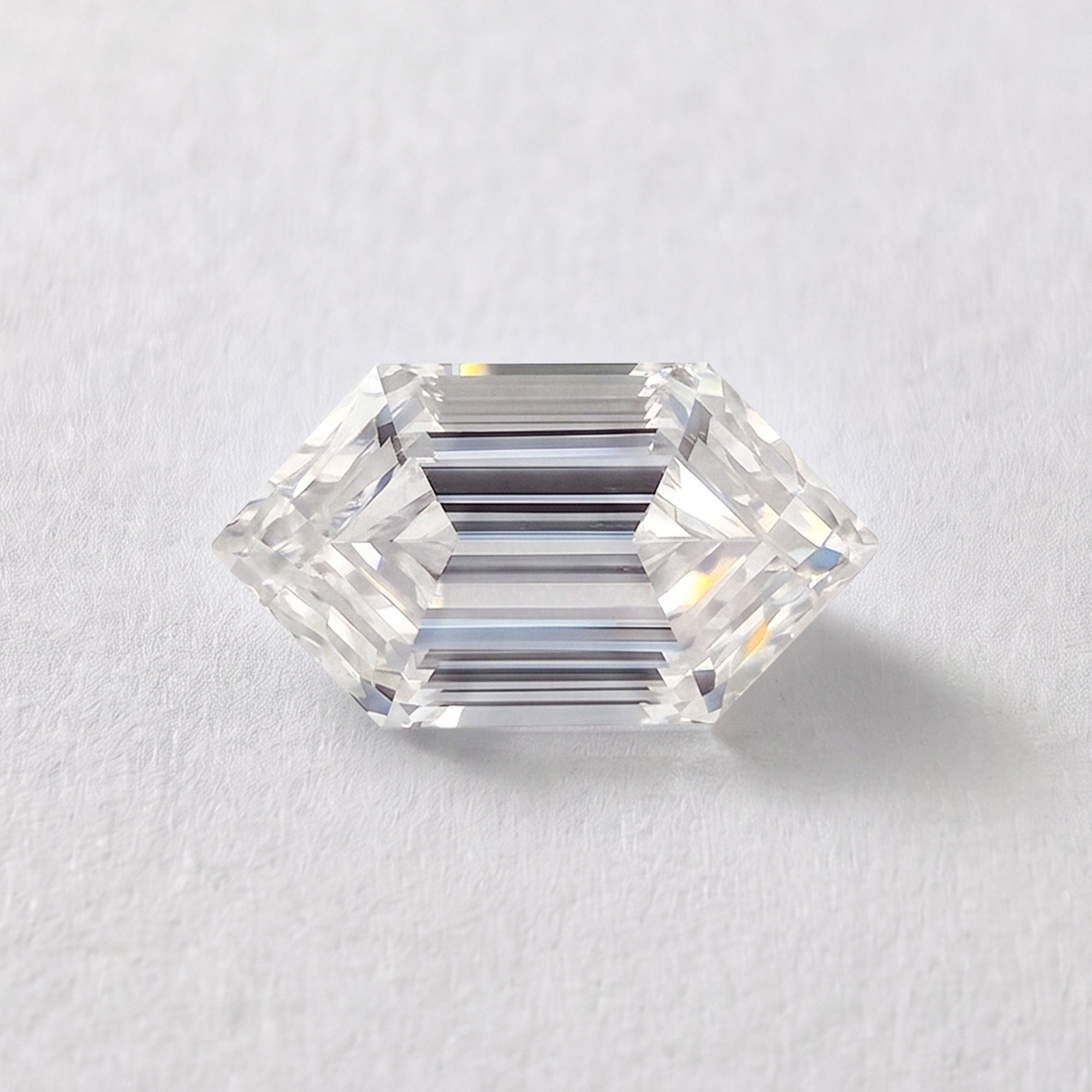Elongated Hexagon Cut Moissanite