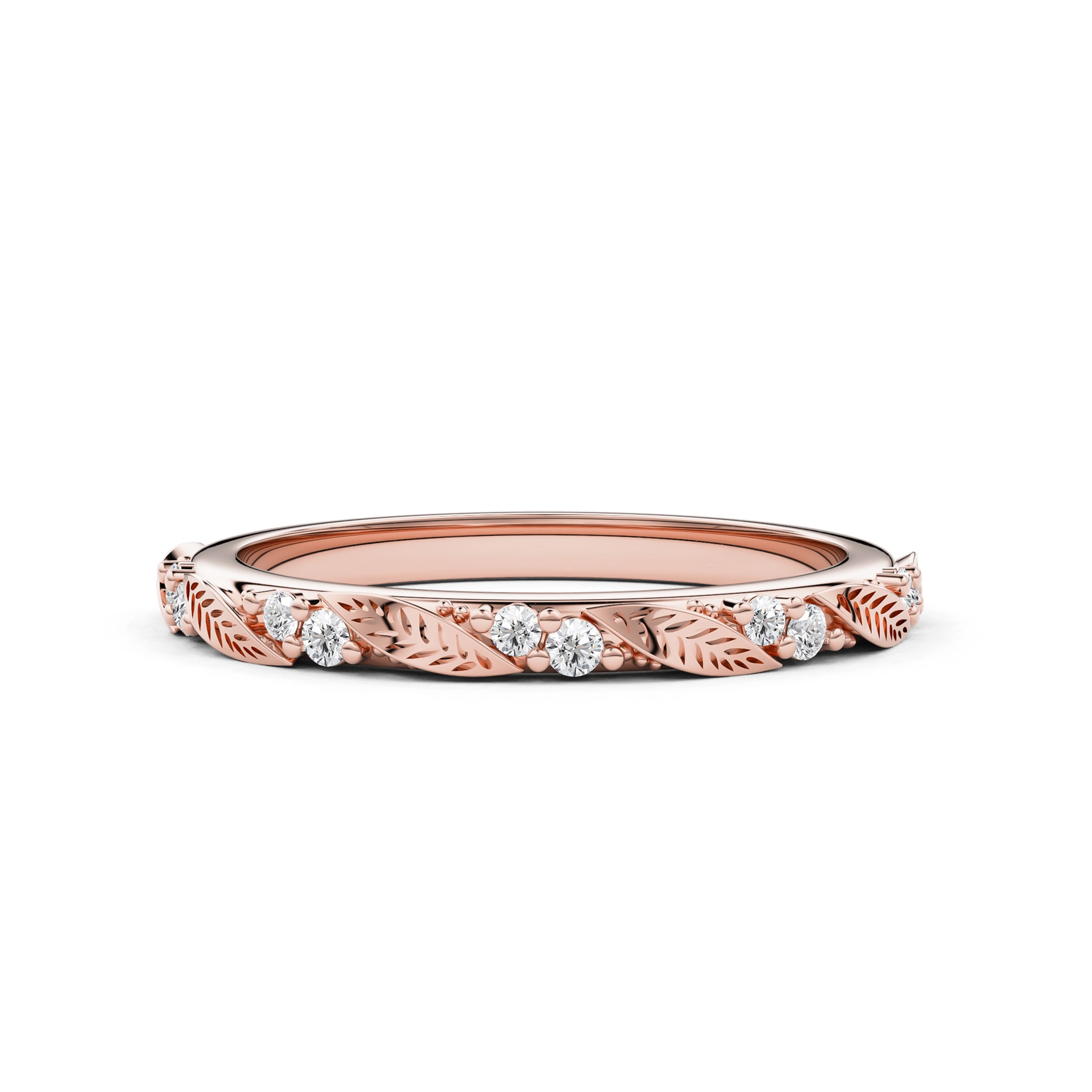 Verdelle Leaf Eternity Ring