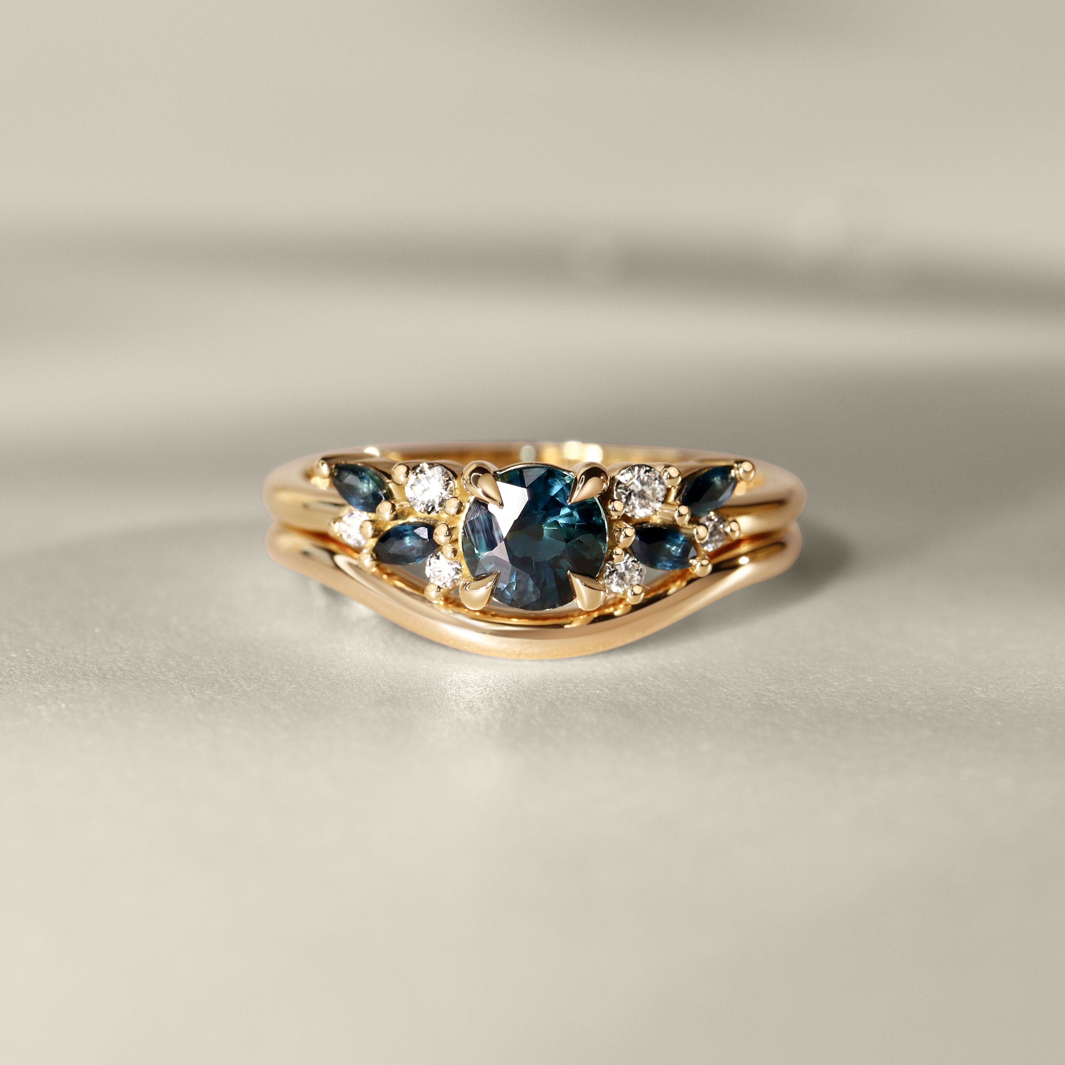Anna's Dream Sapphire Engagement Ring, Natural Sapphire