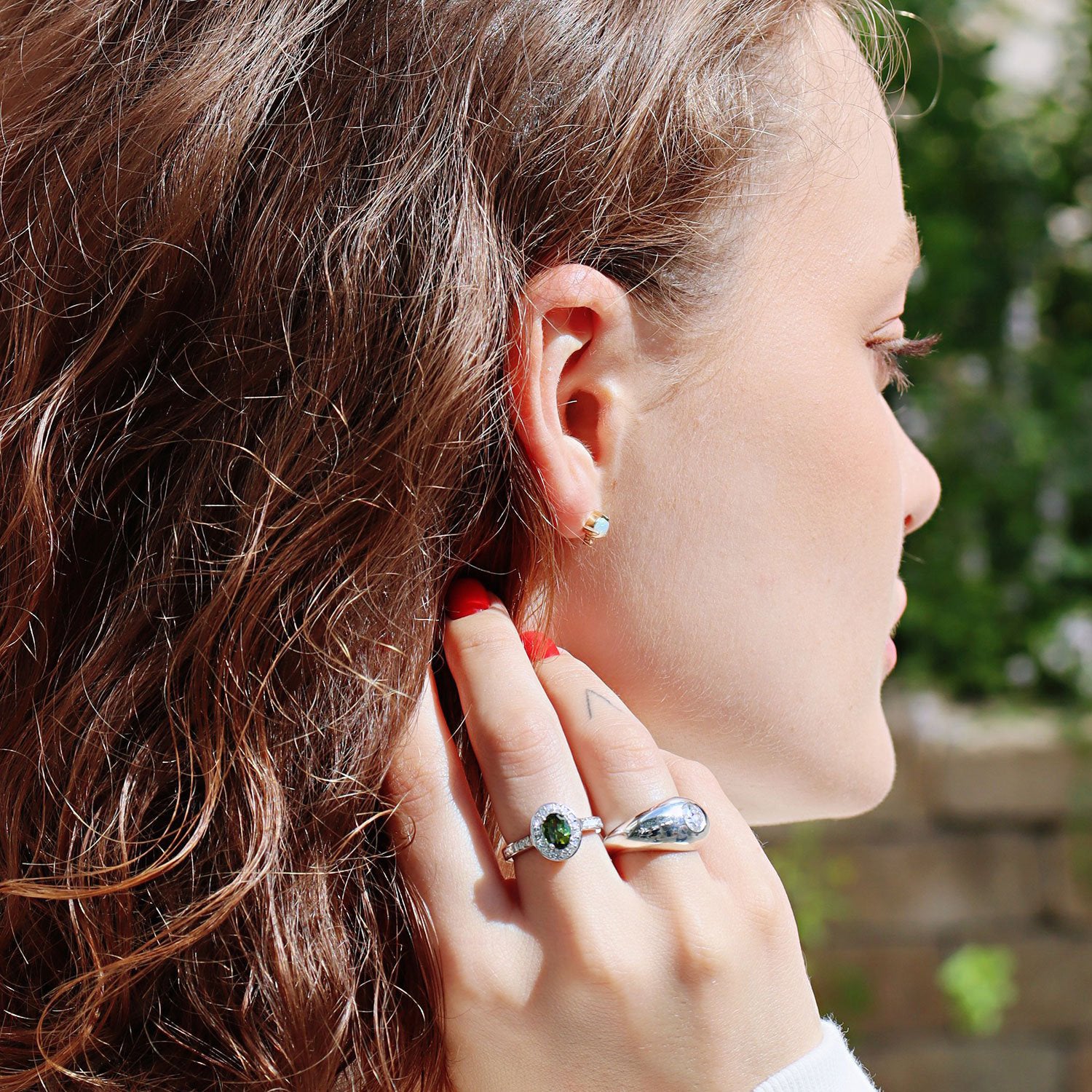 Round Brilliant Chunky Dome Ring