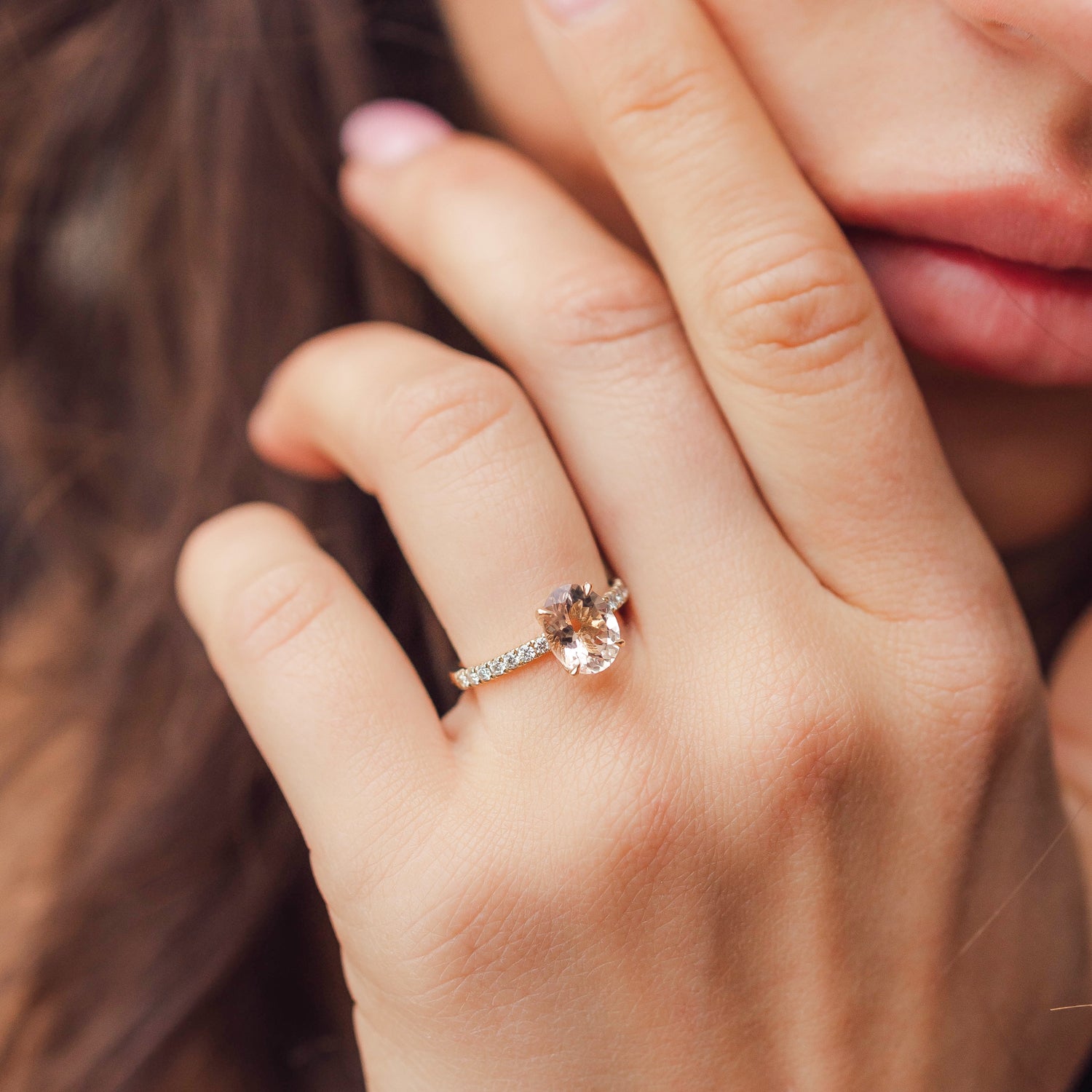 morganite engagement ring