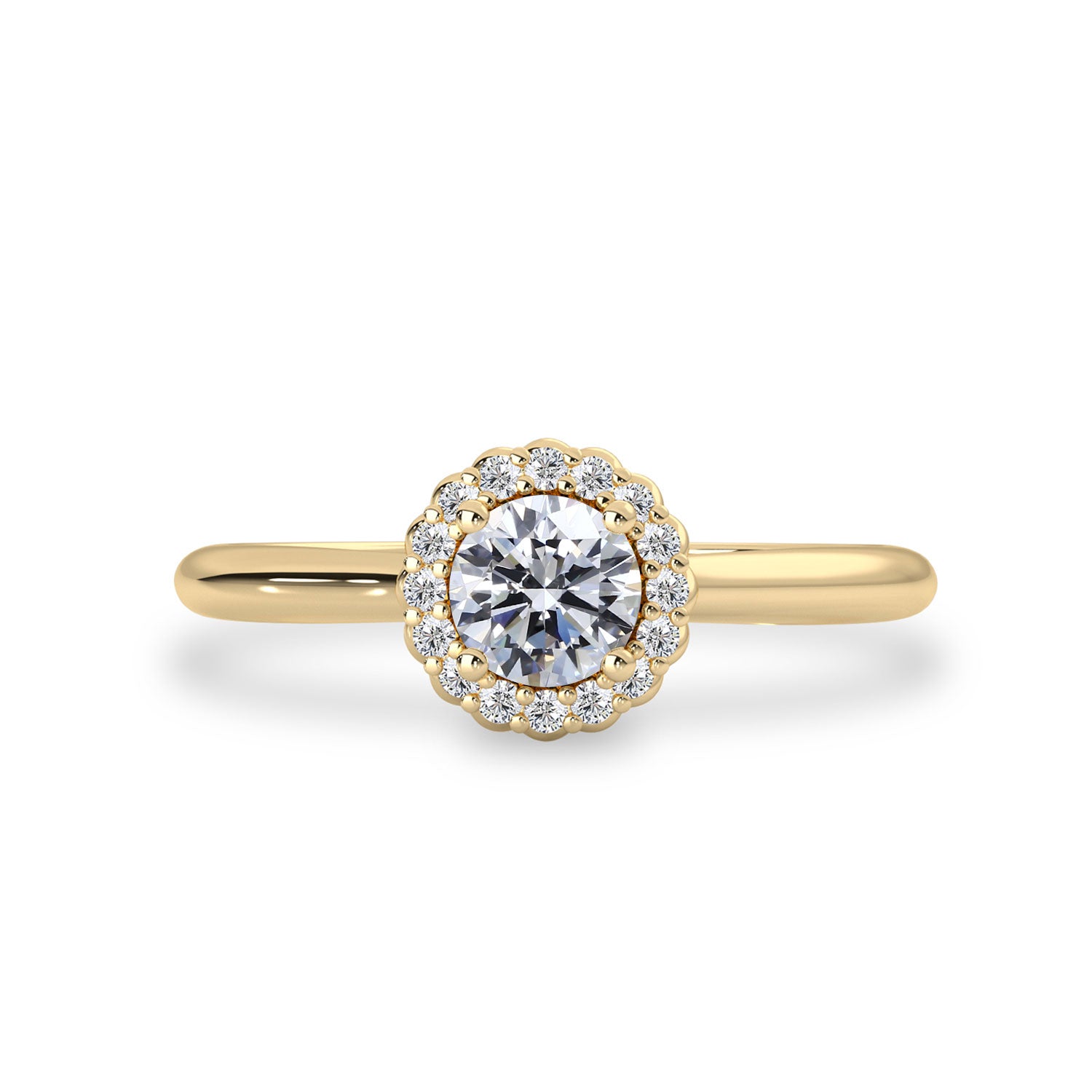 moissanite twist halo engagement ring canda