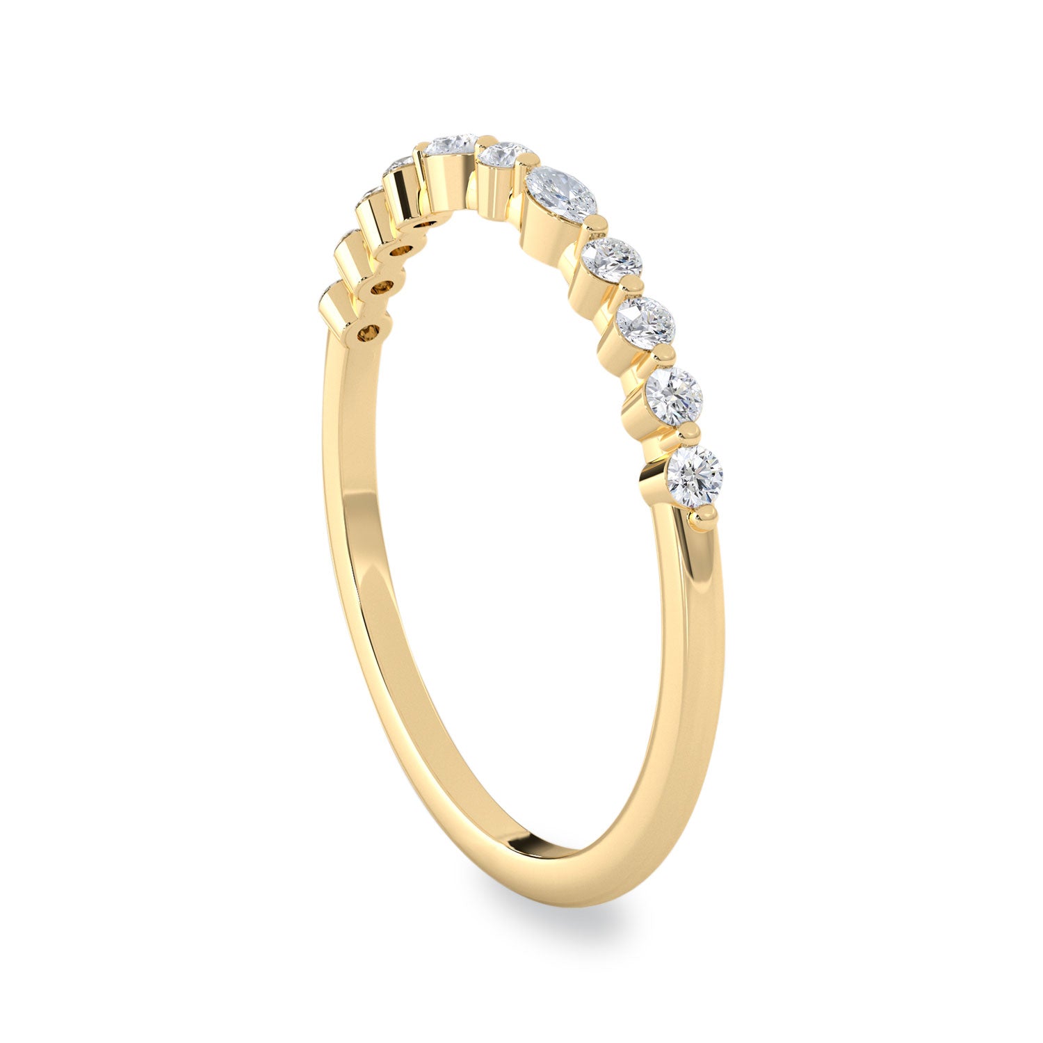 Bellisa Signature Marquise Round Half Eternity Ring