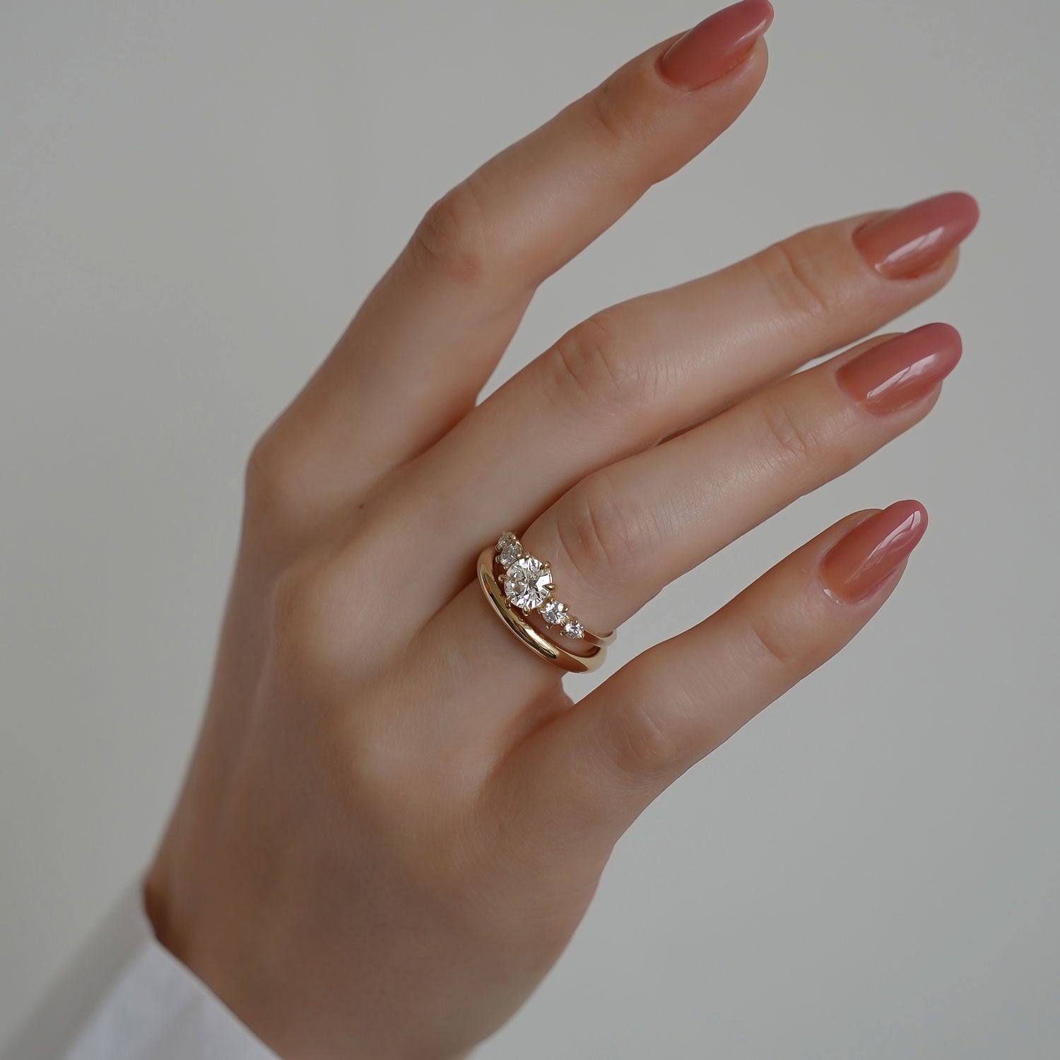 Moissanite Five Stone Engagement Ring Toronto