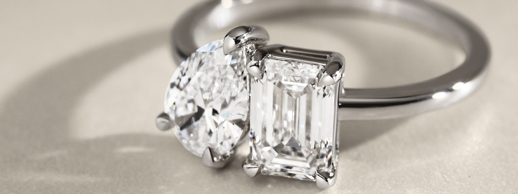 Toi et Moi Engagement Rings