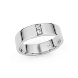 5.5mm Bright Cut Forever Wedding Band, 14k Gold