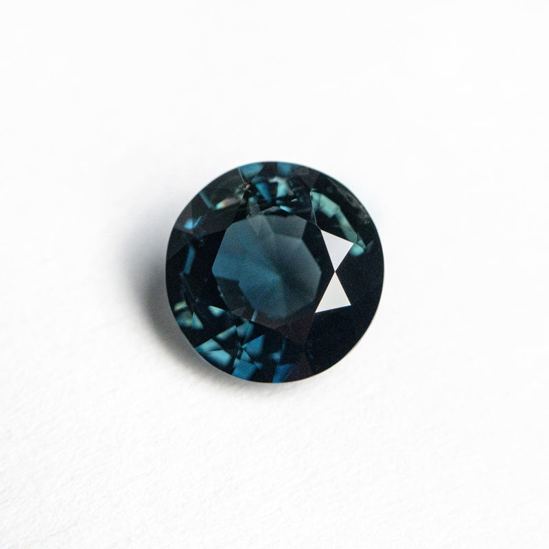 Round Brilliant Cut Natural Blue Sapphire 1.18ct 6.64MM