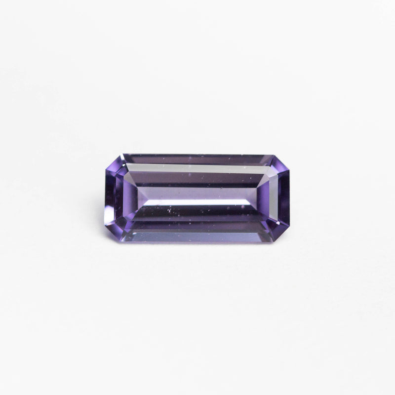Cut Corner Rectangle Baguette Step Cut Natural Purple Sapphire 0.62ct 7.60X3.61X2.08MM