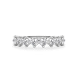 Lucy Round Tiger Claw Half Circle Eternity Ring