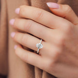 True Promise Engagement Ring No. 2, 2ct Moissanite
