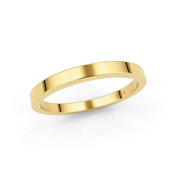9ct Yellow Gold Extra Heavy Flat Court 6mm Ring | Ernest Jones