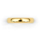 4mm Half Round Forever Wedding Band, 14k Gold