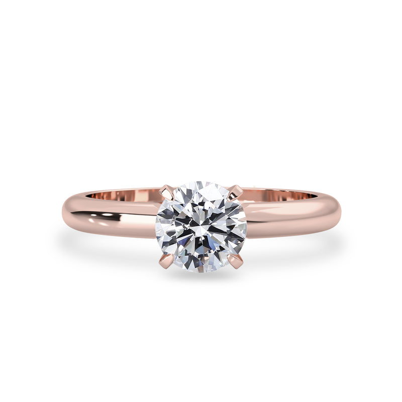 Solo Solitaire Peg Head Engagement Ring