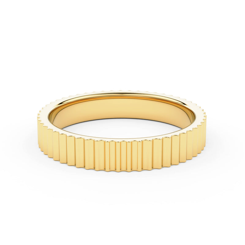 Fine Ridge Forever Wedding Band, 14k Gold