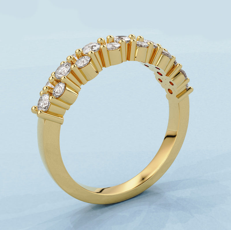 Hemera Eternity Ring, Moissanite/Lab Grown Diamond