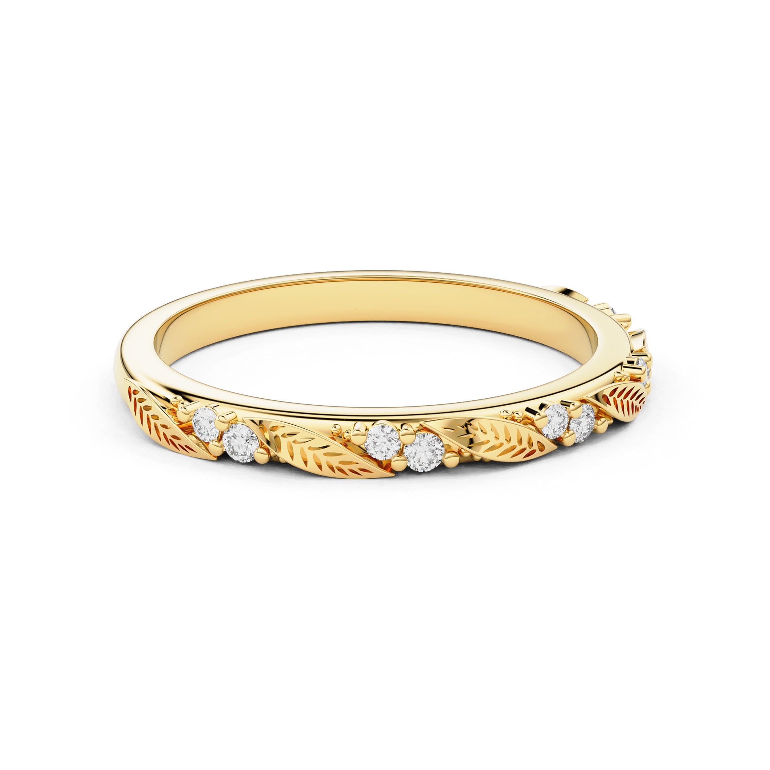 Verdelle Leaf Eternity Ring