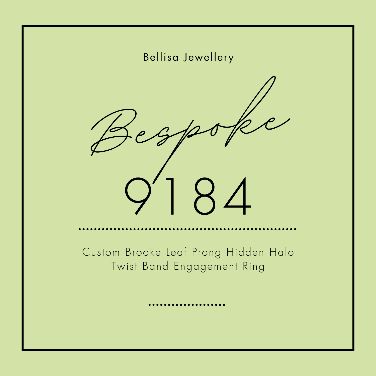 Bespoke #9184 - Custom Brooke Leaf Prong Hidden Halo Twist Band Engagement Ring