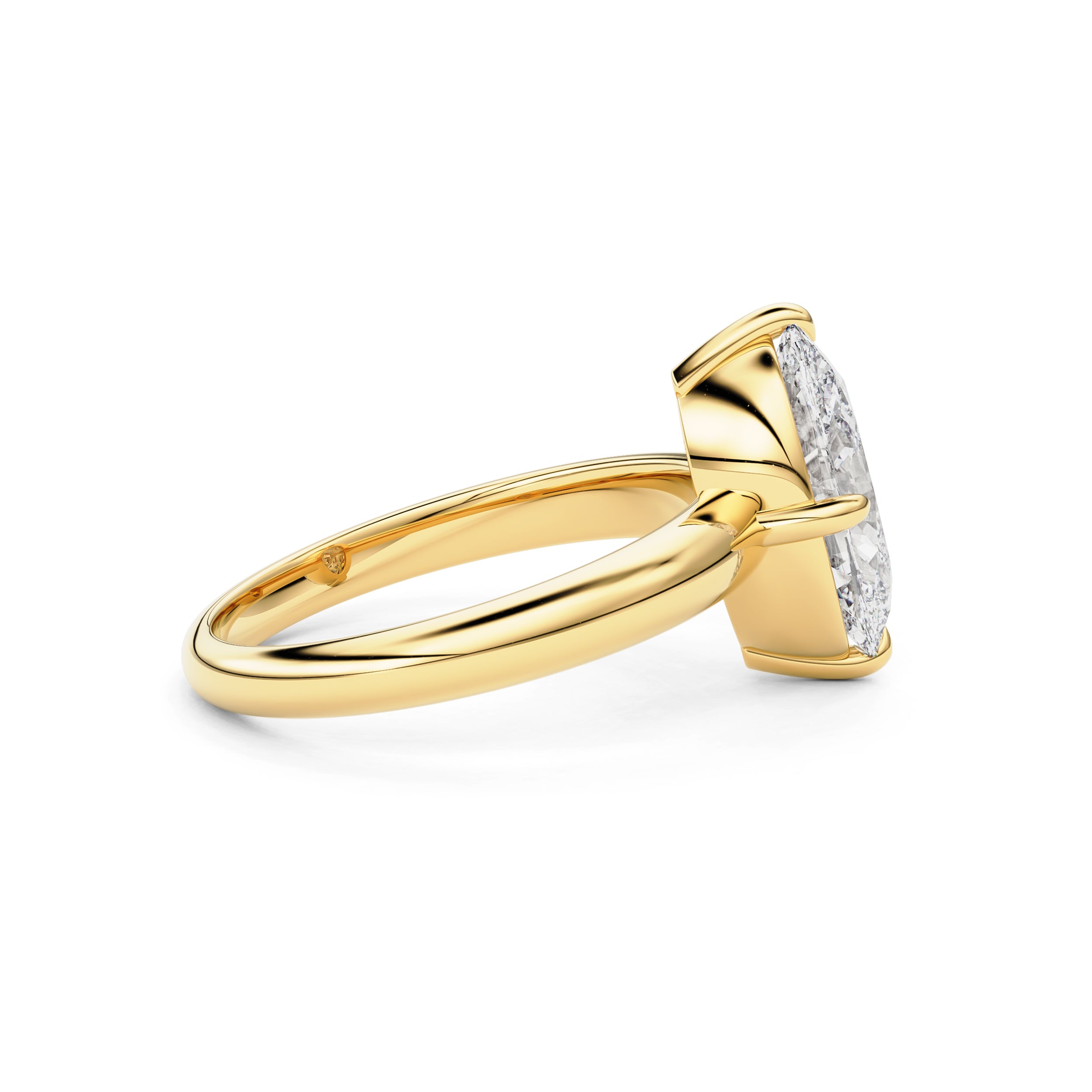 Eleanor Moval Moissanite Solitaire Engagement Ring