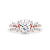 Oval Anna's Dream Engagement Ring, Oval Brilliant With Marquise