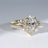 Banff Oval Solitaire Engagement Ring, Oval with Round Brilliant