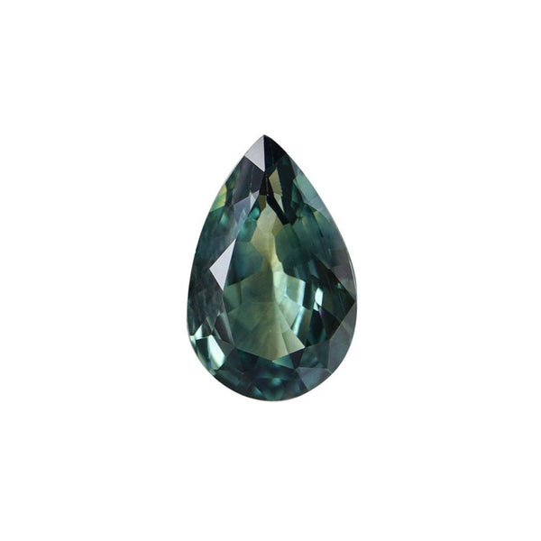 Pear Cut Natural Parti Blue Sapphire 1.23ct 8.98x5.73x3.18MM