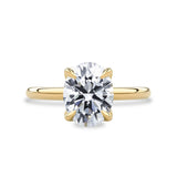 Purity Oval Moissanite Solitaire Engagement Ring