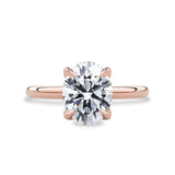 Purity Oval Moissanite Solitaire Engagement Ring