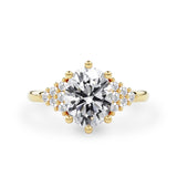 Emma Engagement Ring No.2, Oval With Round Brilliant