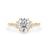 Banff Oval Solitaire Engagement Ring, Oval with Round Brilliant