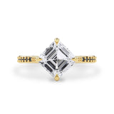 Beloved Asscher Cut Engagement Ring, Compass Oriented