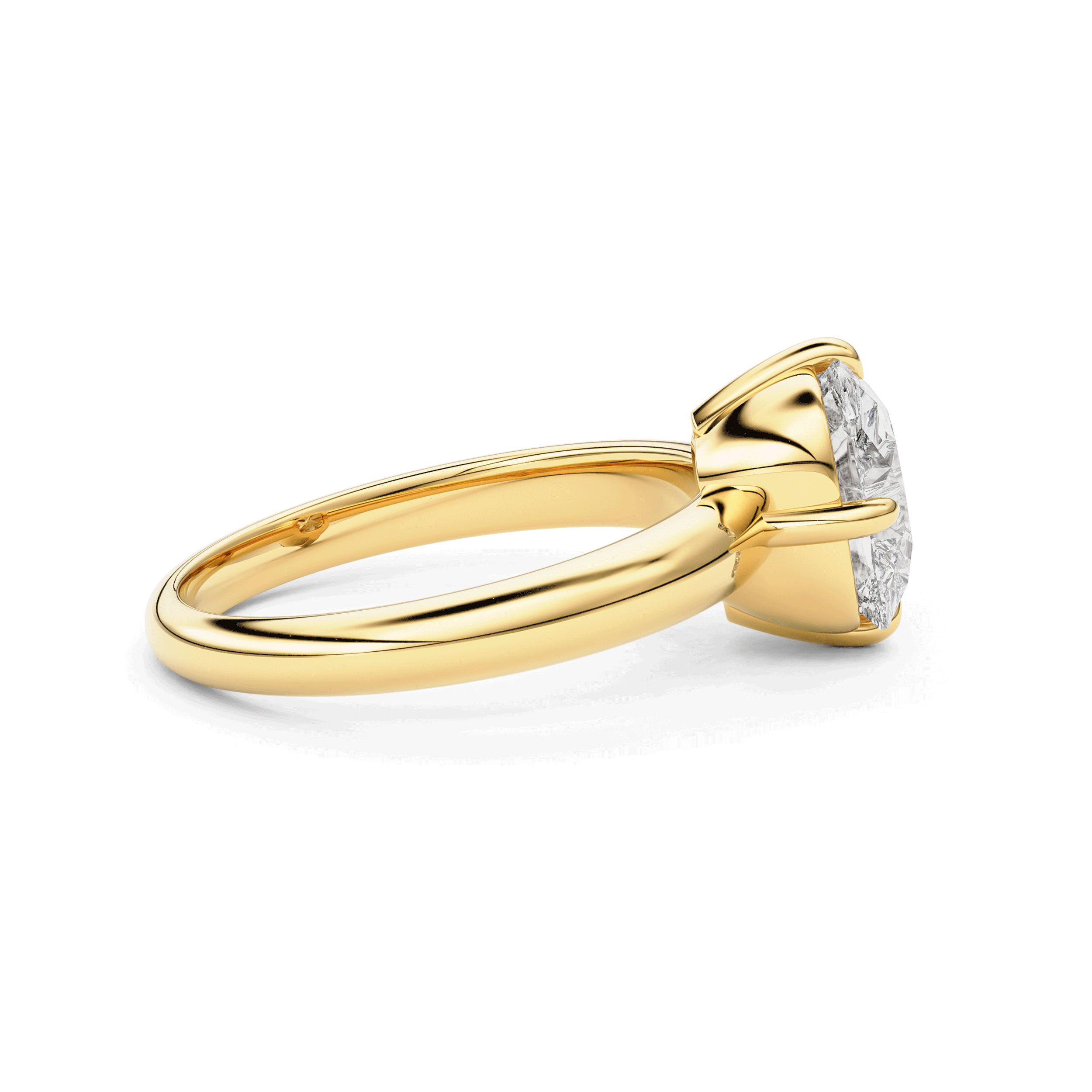 Eleanor Old Mine Elongated Cushion Moissanite Solitaire Engagement Ring