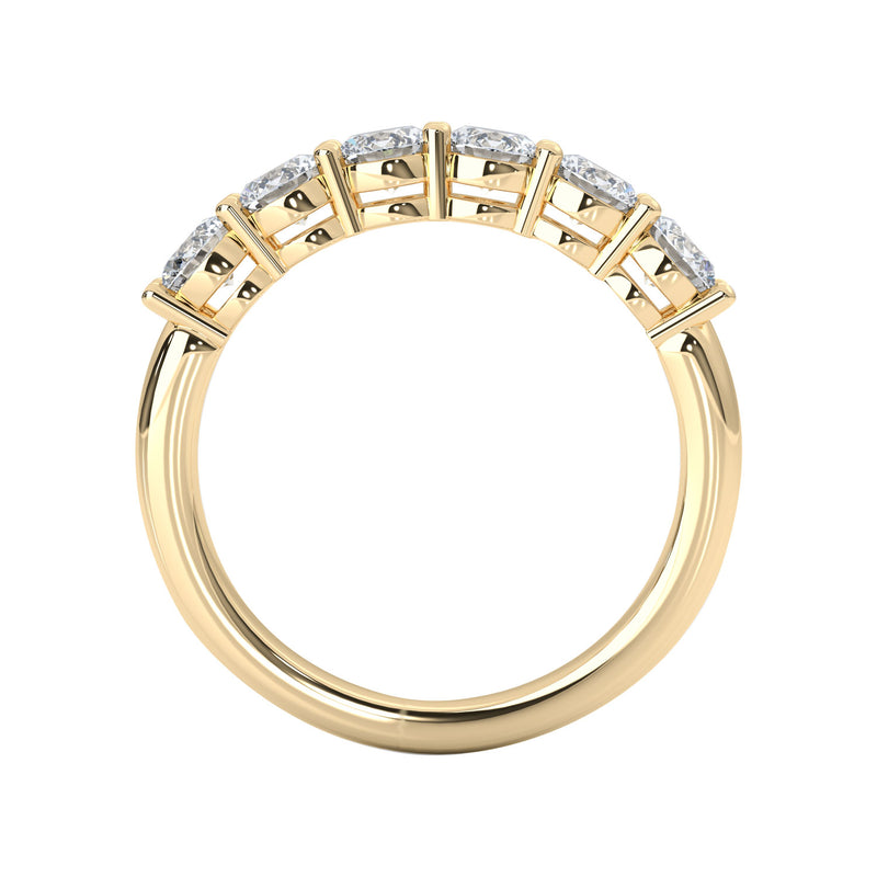 Bellisa Forever Half Eternity Ring, Moissanite/Lab Grown Diamond