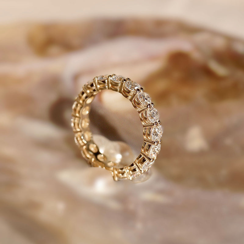 Bellisa Forever Full Eternity Ring, Moissanite/Lab Grown Diamond